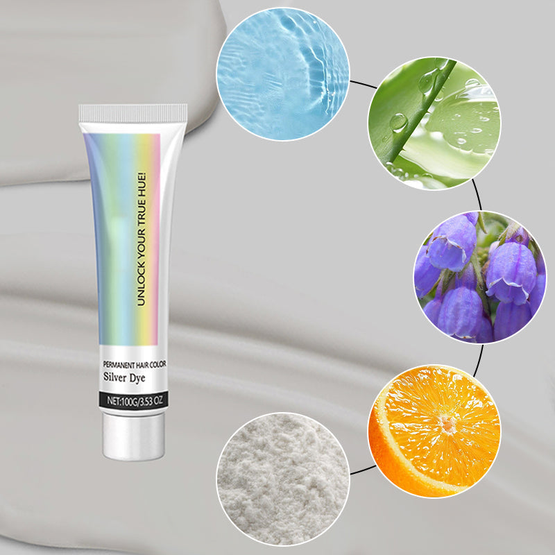 💥2025 new upgrade🎁2-in-1 Natural Essence Extract Silver Hair Dye