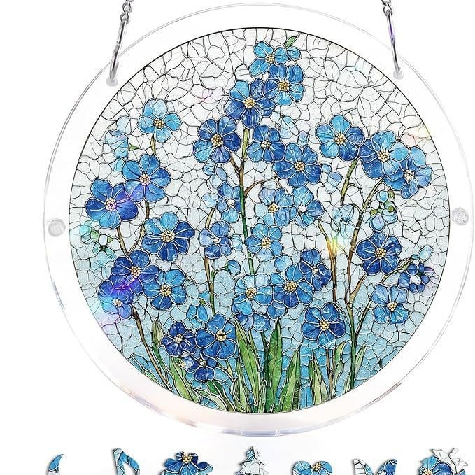 🔥LAST DAY SPECIAL PRICE: ONLY ￡10.99!! ☀️🛍️Acrylic Jigsaw Puzzle Suncatcher 80 Pieces