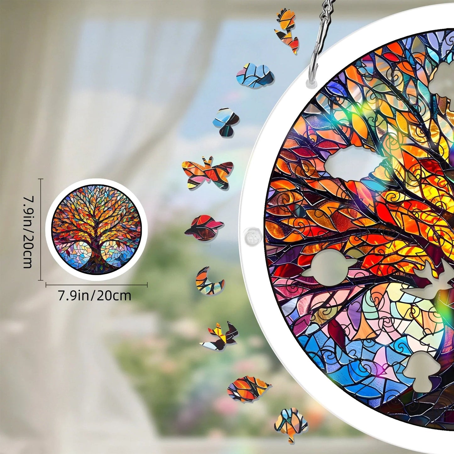 🔥LAST DAY SPECIAL PRICE: ONLY ￡10.99!! ☀️🛍️Acrylic Jigsaw Puzzle Suncatcher 80 Pieces