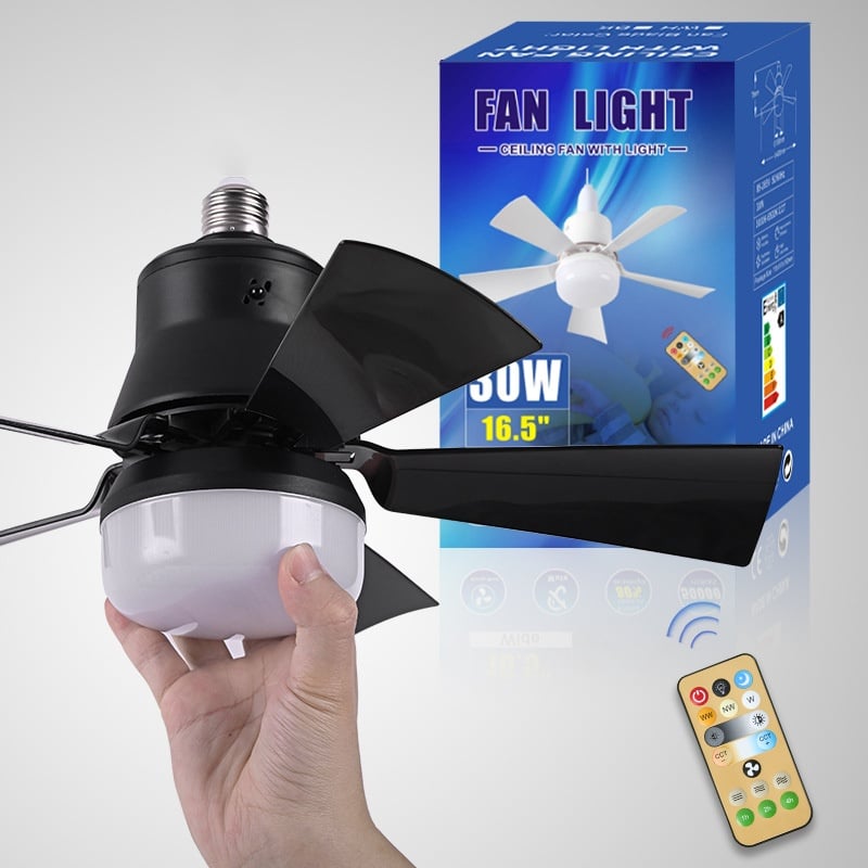 ⏳LAST DAY SALE 49% OFF🔥SmartBreez™ 40W LED Ceiling Fan Light – 20.5” Ultra-Quiet with Remote 🎯 | E27 + FREE B22 Adapter 🔌 | For Bedroom 😴, Kitchen 👩‍🍳 & Garage 🛠️ – UK Ready! 🇬🇧