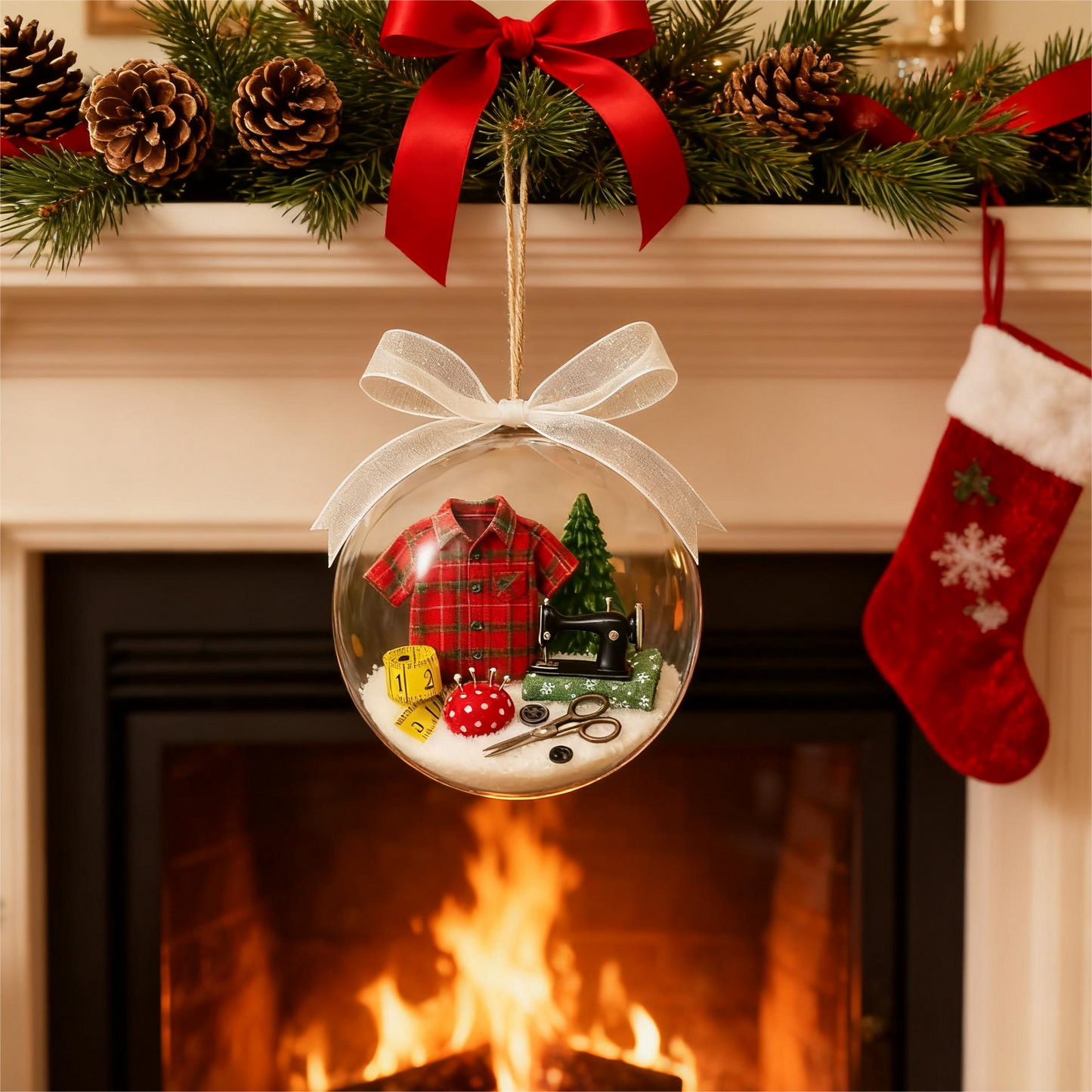 🔥Early Chrismas sale 49% off🔥🎄Holiday Sewing Snow Globe Ornament🎄