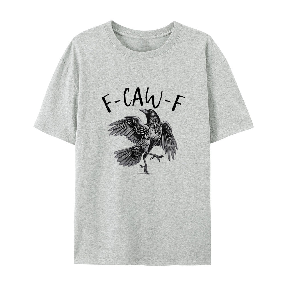 💥Surprise Price: Only £10.99!!🖤🐦‍⬛Humorous Crow Graphic T-Shirt – Say It With a Caw!