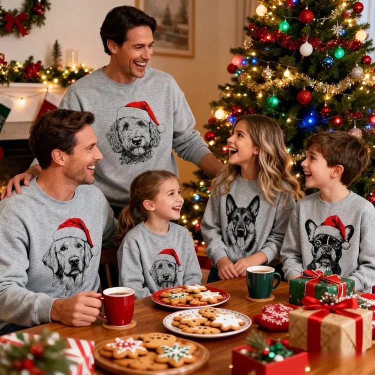 🎄🎅CHRISTMAS SPECIAL PRICE: ￡11.99!!🎁Santa Paws Christmas Dog Sweatshirt🐶