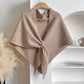 🏆50K+ SOLD! Almost Gone - 💕Women's Solid Color Wool Blend Shawl 🎁Today's Special Gift - Pearl Necklace1