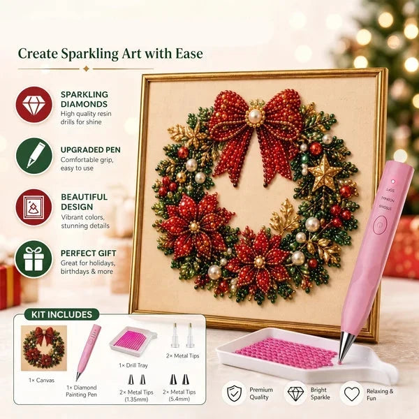 🎄Christmas Pre Sale ￡7.99!!⚡50K+ SOLD!🎅🧘Relaxing & Beginner-Friendly - 🎨💎DIY Christmas Pearl Art Kit