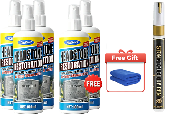 🏆LAST DAY SALE: ￡7.99!!  ⏰🎁Headstone Cleaning & Restoration Spray – Remove Stains Instantly