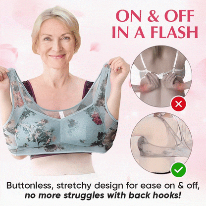 🔥HOT SALE  50% OFF🌸2025 New Lace Buttonless Comfortable Bra