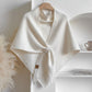 🏆50K+ SOLD! Almost Gone - 💕Women's Solid Color Wool Blend Shawl 🎁Today's Special Gift - Pearl Necklace1