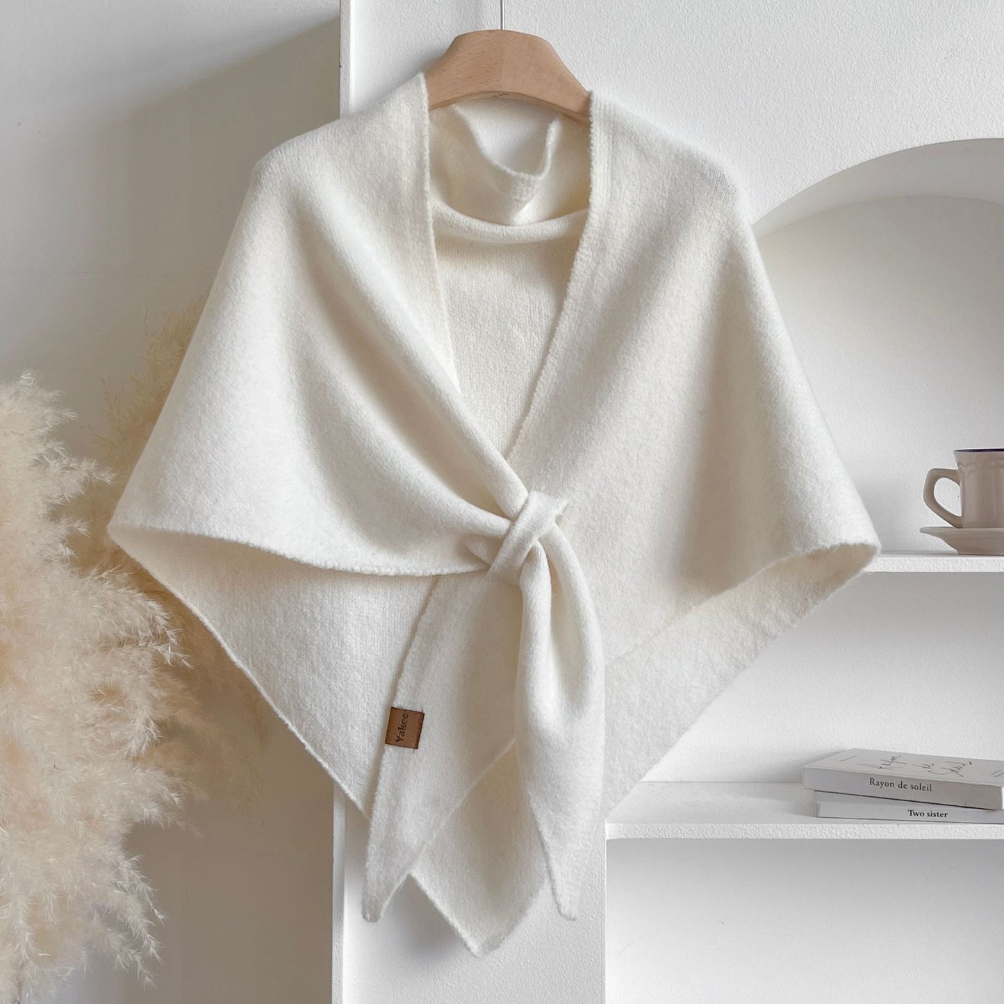 🏆50K+ SOLD! Almost Gone - 💕Women's Solid Color Wool Blend Shawl 🎁Today's Special Gift - Pearl Necklace