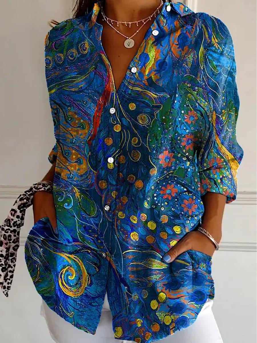💖2025 NEW TYPE SALE 49% OFF💖-Chic Collared Long Sleeve Shirt