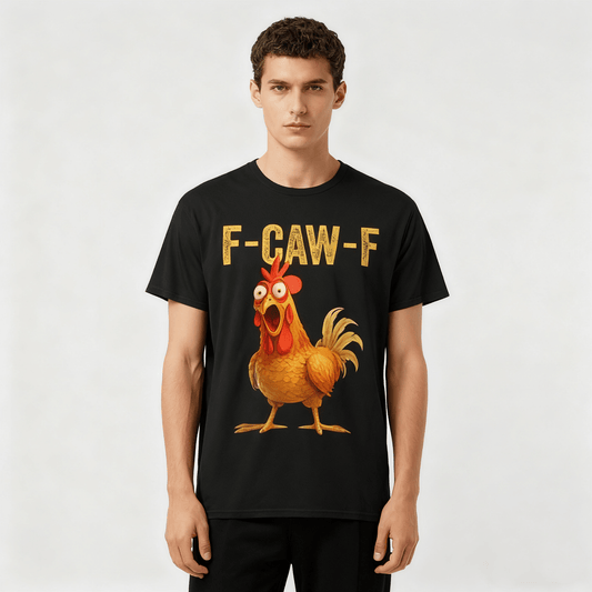 ✨Surprise Price: Only £10.99✨🔥Humorous Chicken Pattern T-Shirt😍F-Caw-F