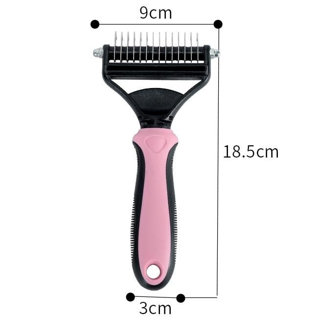 ⏳LAST DAY: Buy 2 Get 1 FREE! 🎉 #1 in UK Pet Grooming 2026 🏆Professional Double-Sided Deshedding Brush for Dogs & Cats – Reduces Shedding by 90%💪