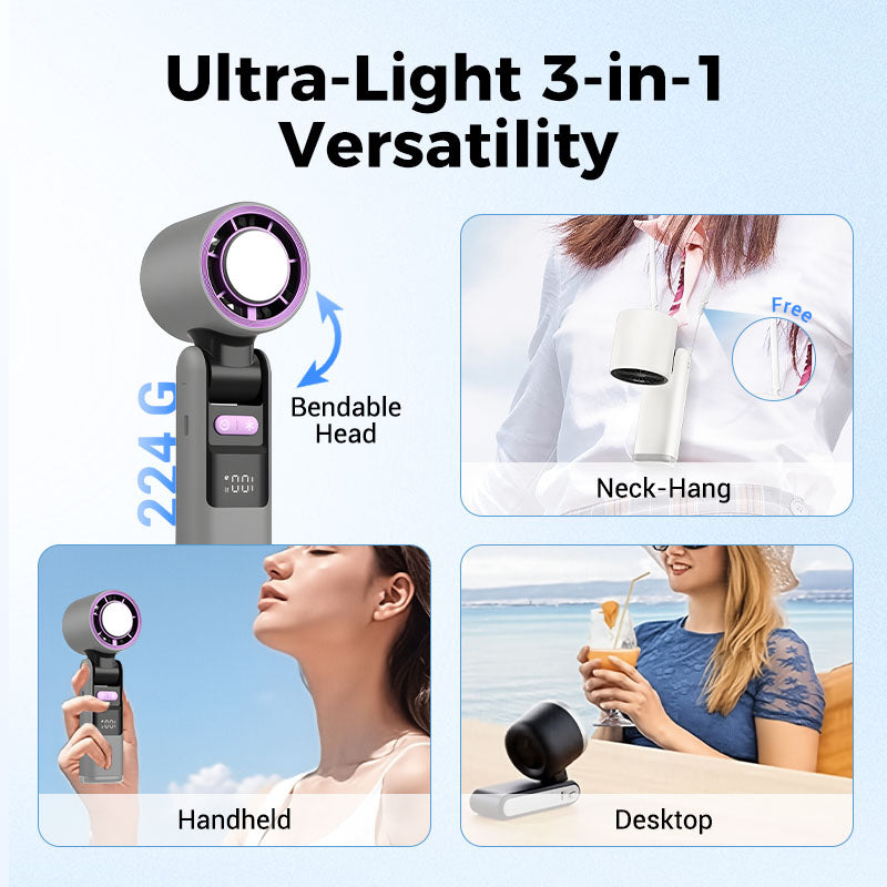❄️Surprise Price: ￡9.99 Today!!❄️CoolHill™ ProBreeze Portable Fan –💨High-Velocity, Foldable & Rechargeable 🌬️⚡ | Travel-Ready Cooling for UK Summers ☀️, Holidays ✈️ & Outdoor Adventures 🏕️