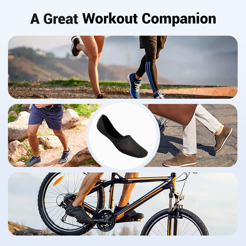 5 Pairs Ice Silk No-Show Socks Set