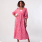 🎨 LAST DAY PROMOTION - 50%OFF💥 Women's V-Neck Printed Dress – Brushstrokes of Summer🌺