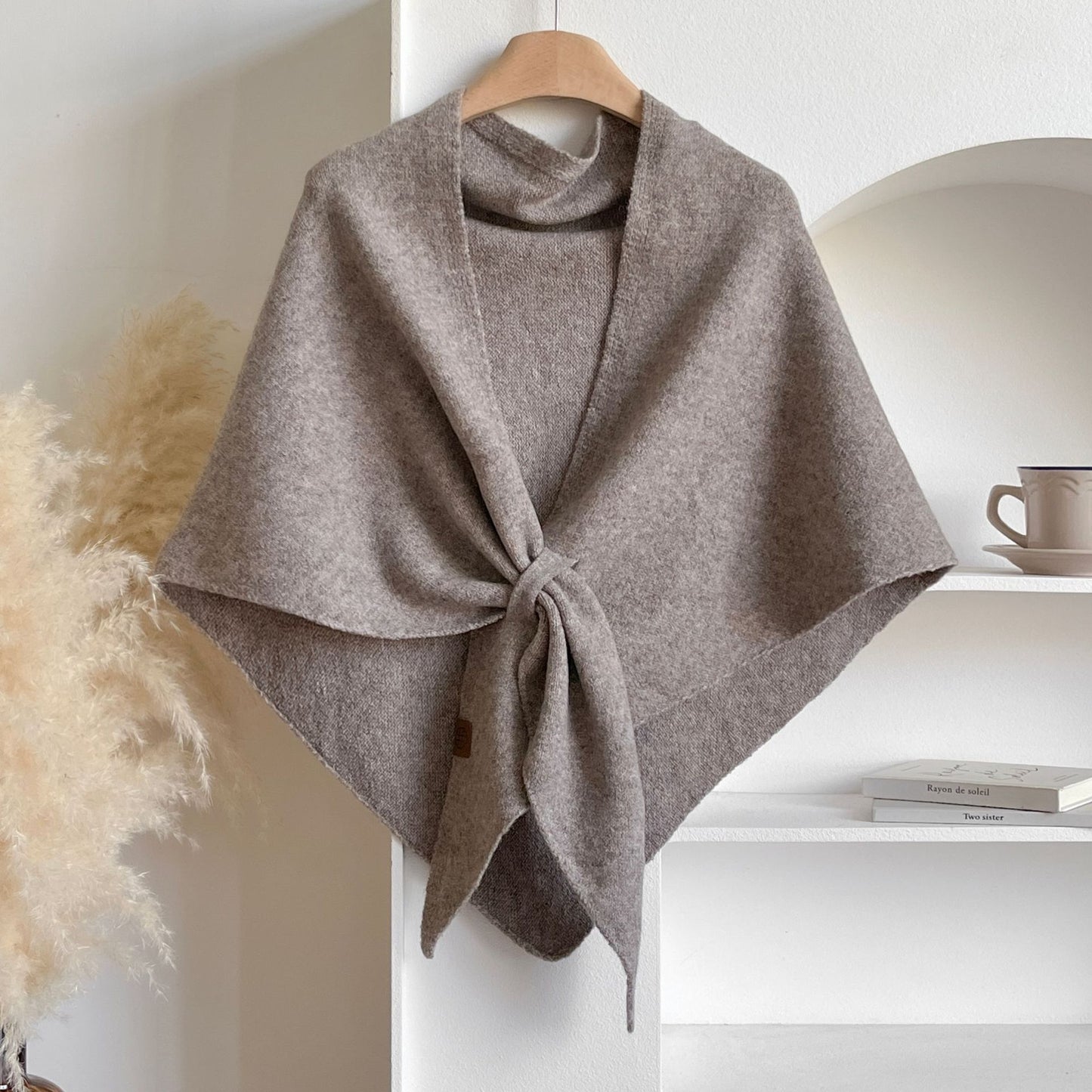🏆50K+ SOLD! Almost Gone - 💕Women's Solid Color Wool Blend Shawl 🎁Today's Special Gift - Pearl Necklace