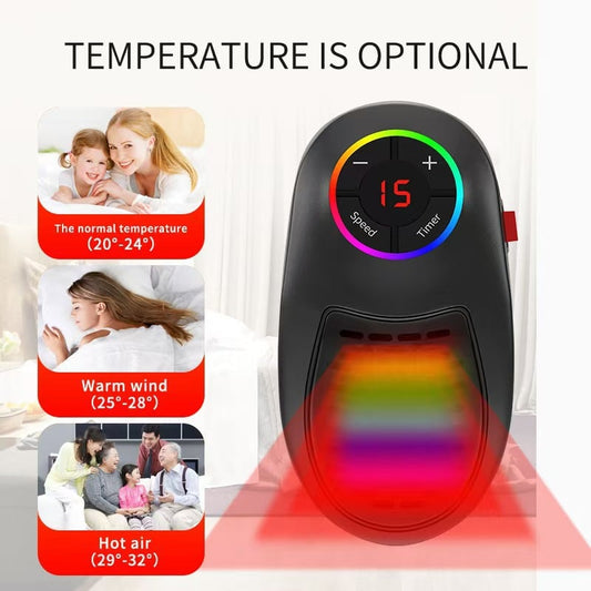🔥LAST DAY SALE 50% OFF!!🏆Flash Sale⚡ 50K+ SOLD! Almost Gone-💥Easylife Plug-in Go Heater – Portable Ceramic Heater with Adjustable Temperature & Remote Control1