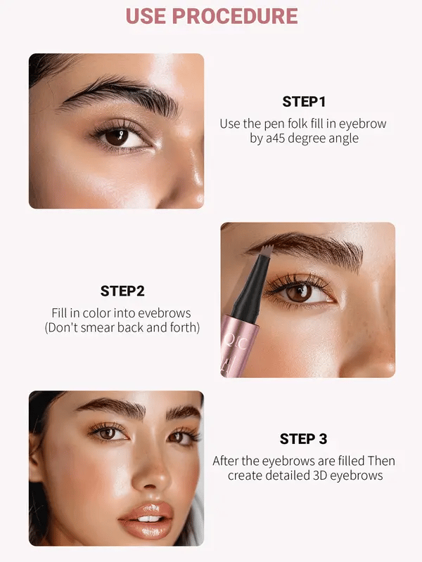 🥳LAST DAY BUY 1 GET 1 FREE💞50K+ SOLD!💥✨3D Natural-Looking Eyebrow Pencil– 4-prong tip creates natural hair-like strokes. Waterproof, smudge-proof & lasts 24h