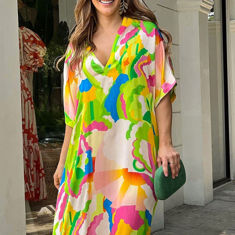 🌈Spring hot sale 49% OFF💃 Painted casual dresses with prints