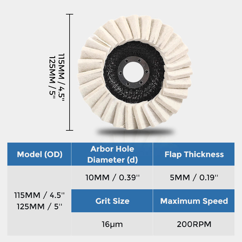 🎉Limited time 50% OFF✨Wool Felt Flap Polishing Disc