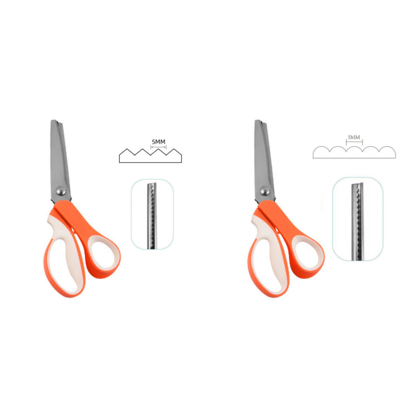 🥳2026 TOP PICK🥳 Pinking Shears Scissors – Stainless Steel, Ergonomic Cushioned Handles – Perfect for Sewing, Quilting & Scrapbooking! 🧵💨