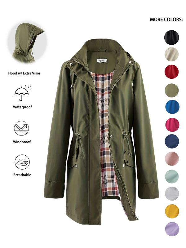 🔥This Week's Special Price:£25.99!!🧥💦Womens Chic. Lightweight. Waterproof Jacket🍃-Unleash Style and Durability in Any Storm!2