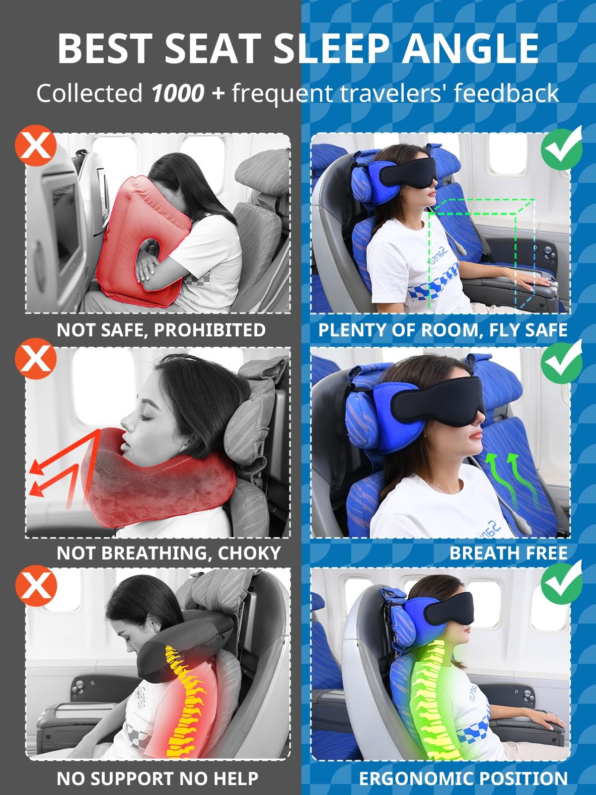✨️LAST DAY PROMOTION 49% OFF✨Travel Pillows for Airplanes