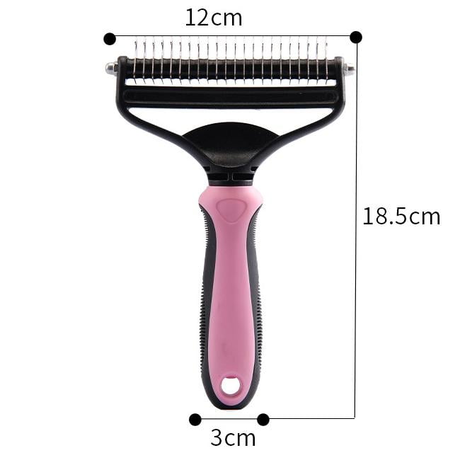 ⏳LAST DAY: Buy 2 Get 1 FREE! 🎉 #1 in UK Pet Grooming 2026 🏆Professional Double-Sided Deshedding Brush for Dogs & Cats – Reduces Shedding by 90%💪
