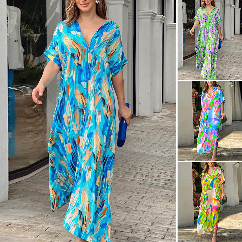 🌈Spring hot sale 49% OFF💃 Painted casual dresses with prints