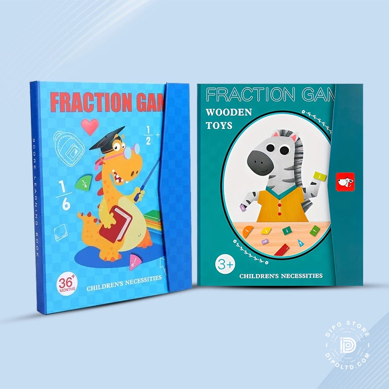 🔥Hot Sale - 50% OFF🏅Montessori Magnetic Book Fraction Puzzle