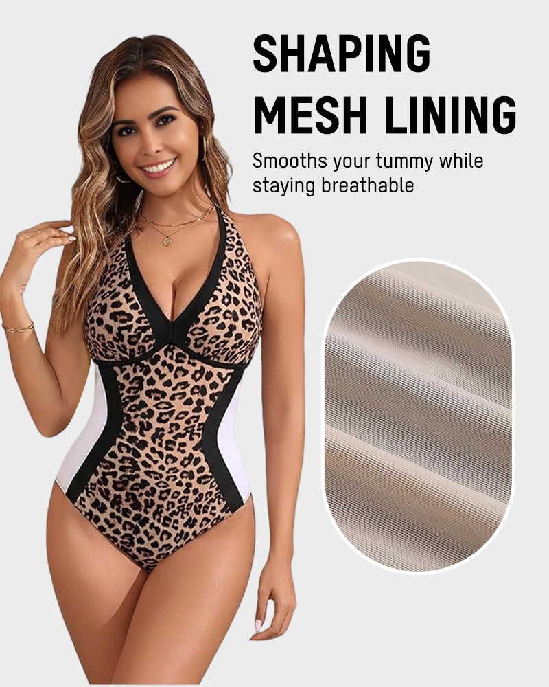 👙2026 NEW TYPE 50% OFF🔥Color Block Tummy Control One-Piece Swimsuit