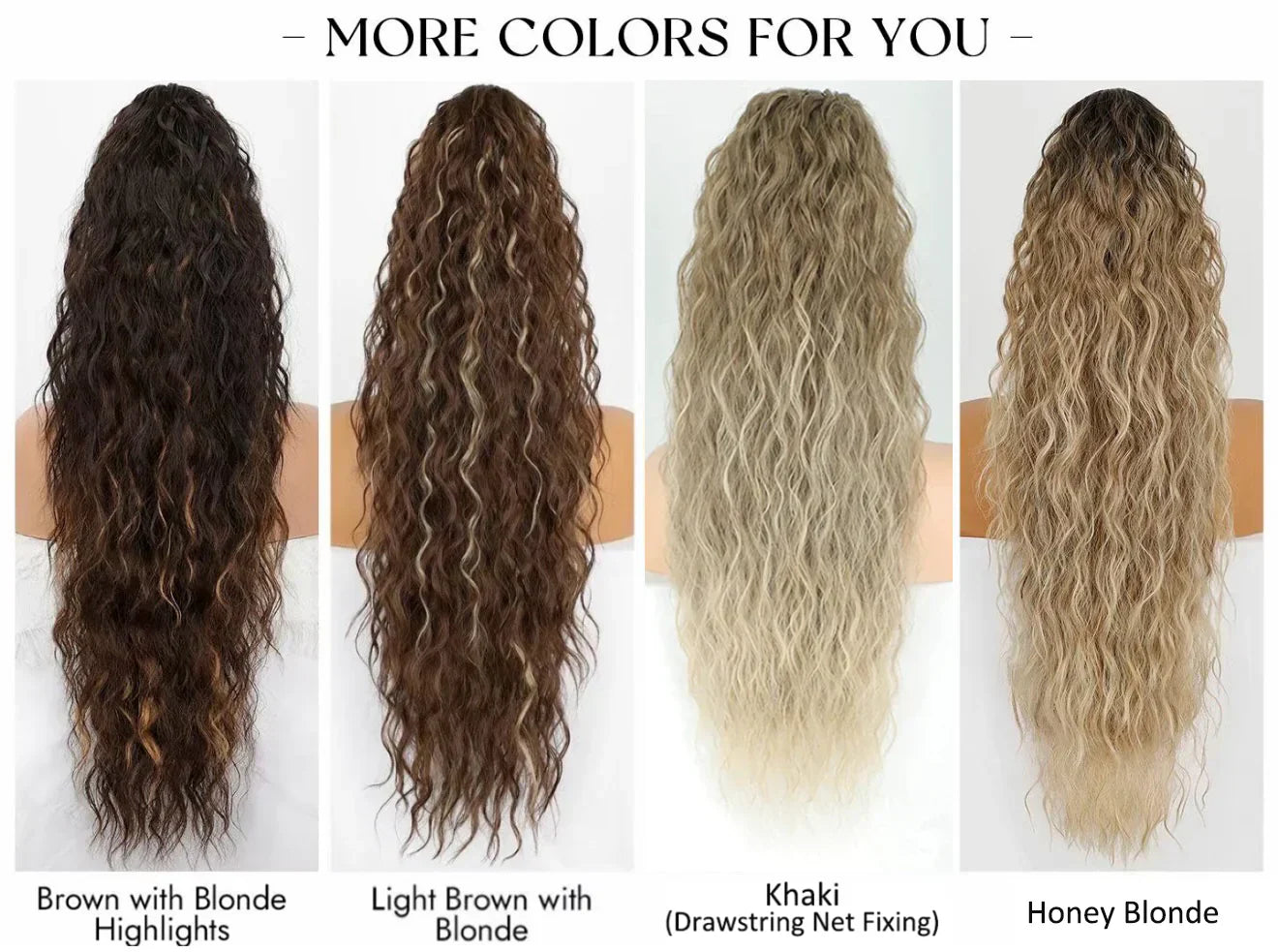 🫧🫧LAST DAY PROMOTION - 49%OFF🫧Curly Wavy Frizzy Hair Extension with Ponytail