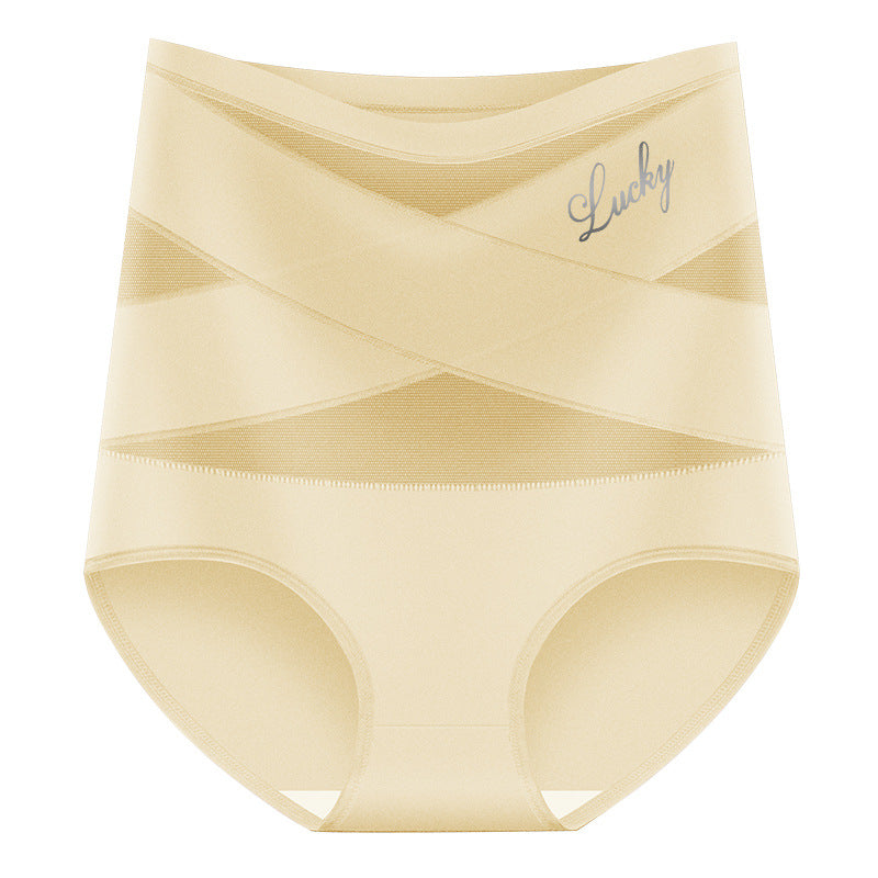 🌸Buy 1 Get 2 Free✨Plus-Size High-Waist Cross Tummy Control Panties