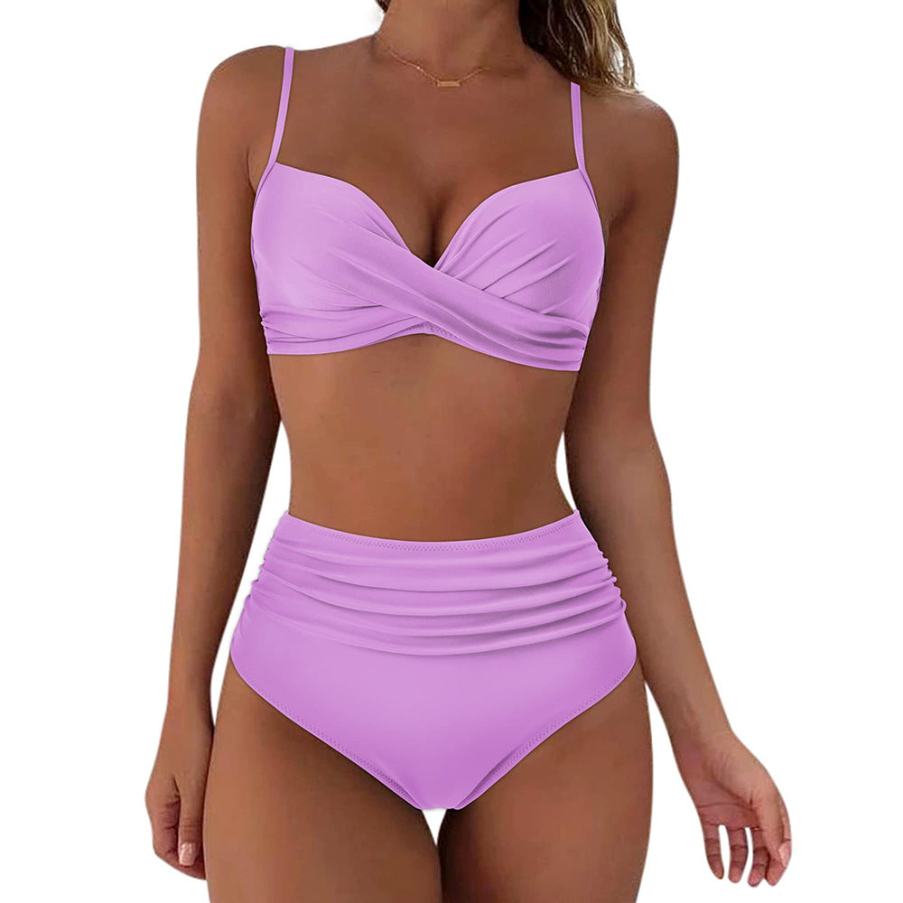 🔥Summer Sale 49% OFF💥👙Shapewear Ruched Sculpting Bikini Top and Bottom Set