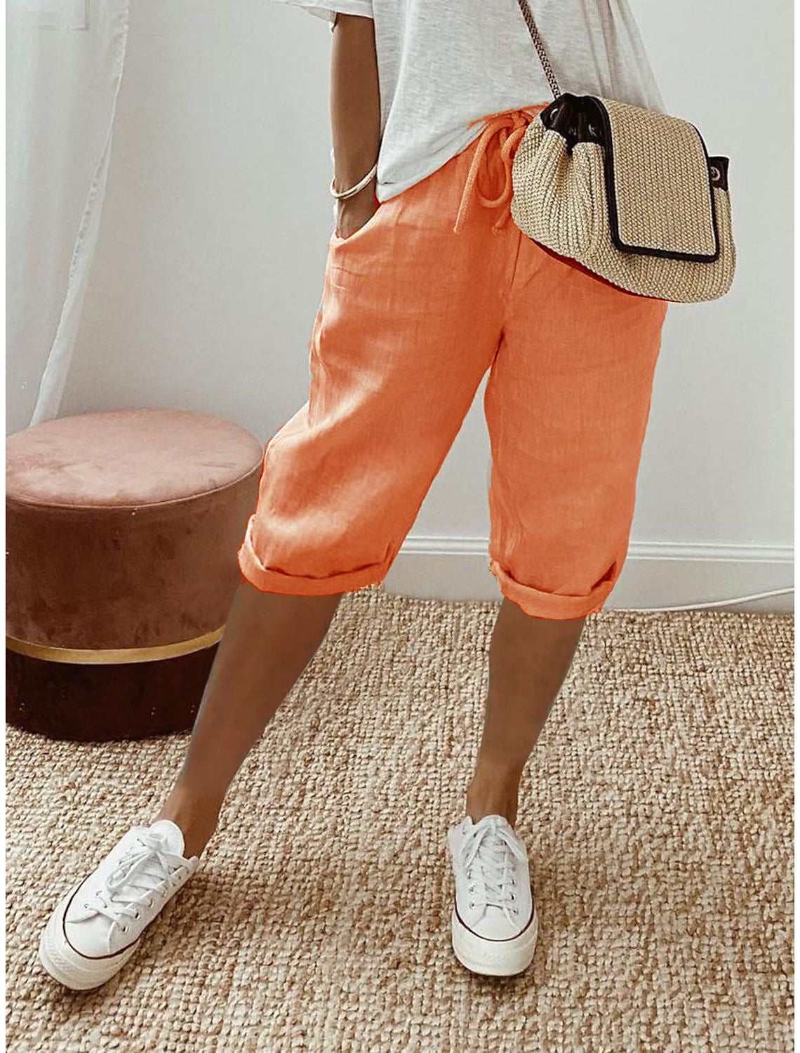 ⏳Time-Limited Special Price: ￡13.99!!⏰Women's Casual Cotton Linen Capris