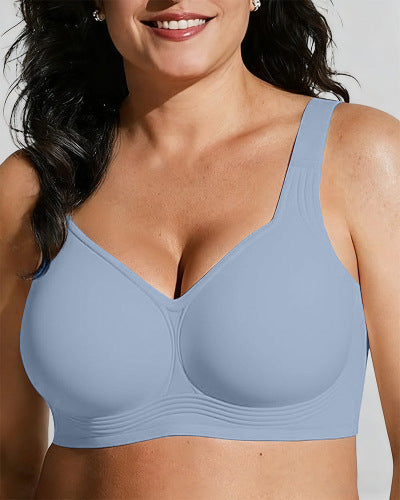 🏆LAST DAY SALE 50% OFF 🔥Women Jelly Bras Wirefree Full Coverage No Underwire Everyday Bras Comfortable Wireless Padded Tshirt Bra👍