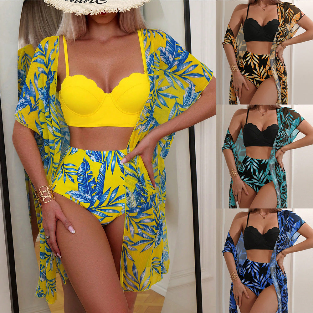 💛Summer Hot Sale - 60% Discount💛Dreamy Strap swimsuit with Cover up