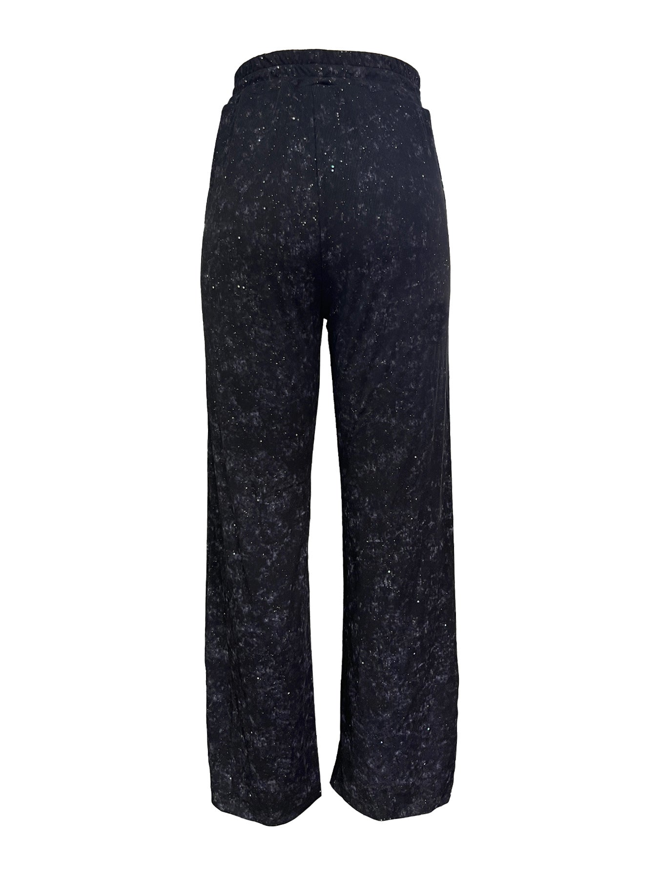 🎄LAST DAY SALE 50% OFF🥰Women's Sequin Sparkle Wide Leg Pants with Elastic Waistband