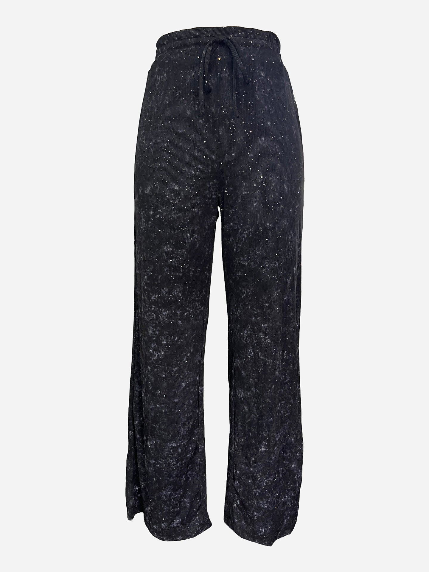 🎄LAST DAY SALE 50% OFF🥰Women's Sequin Sparkle Wide Leg Pants with Elastic Waistband