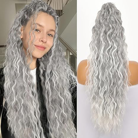🫧🫧LAST DAY PROMOTION - 49%OFF🫧Curly Wavy Frizzy Hair Extension with Ponytail