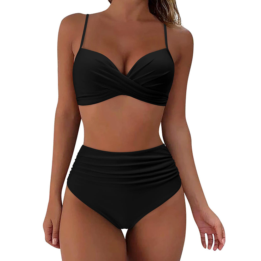🔥Summer Sale 49% OFF💥👙Shapewear Ruched Sculpting Bikini Top and Bottom Set