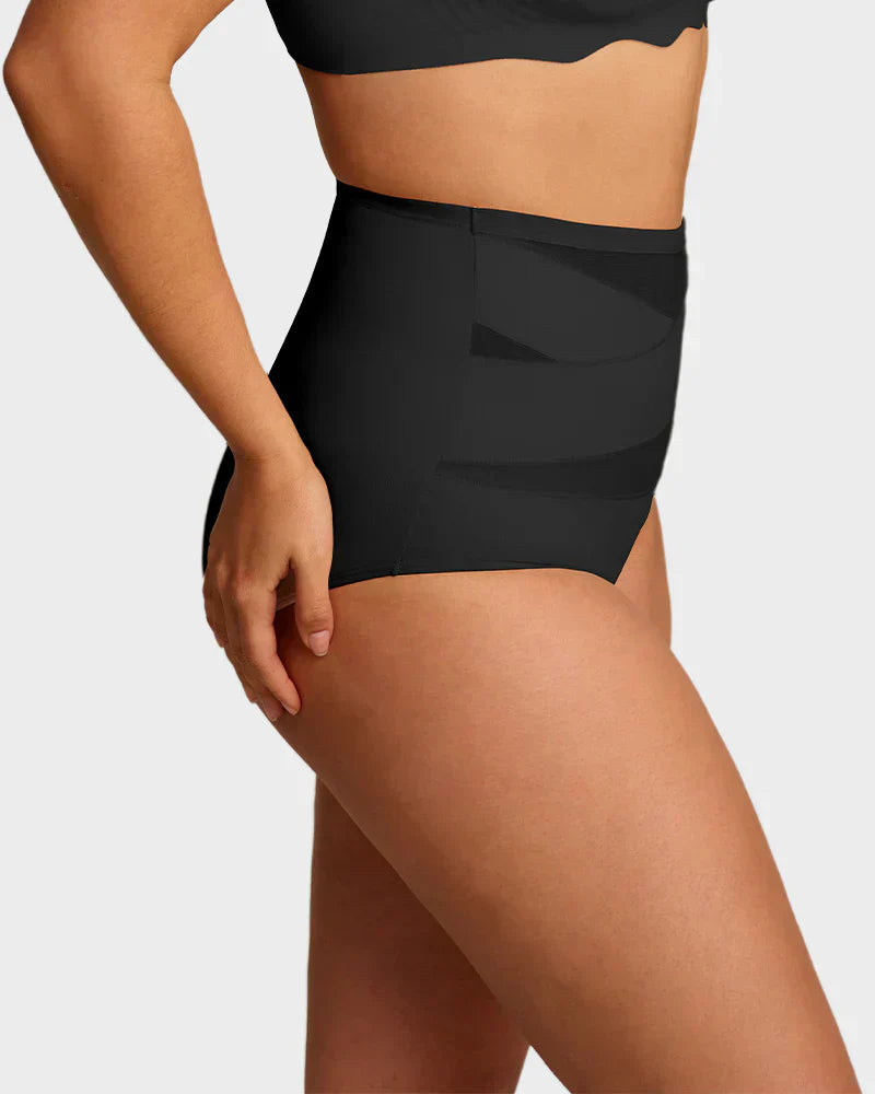 🌸Buy 1 Get 2 Free✨Plus-Size High-Waist Cross Tummy Control Panties