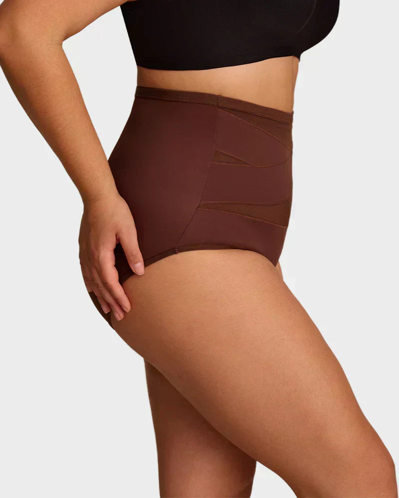 🌸Buy 1 Get 2 Free✨Plus-Size High-Waist Cross Tummy Control Panties