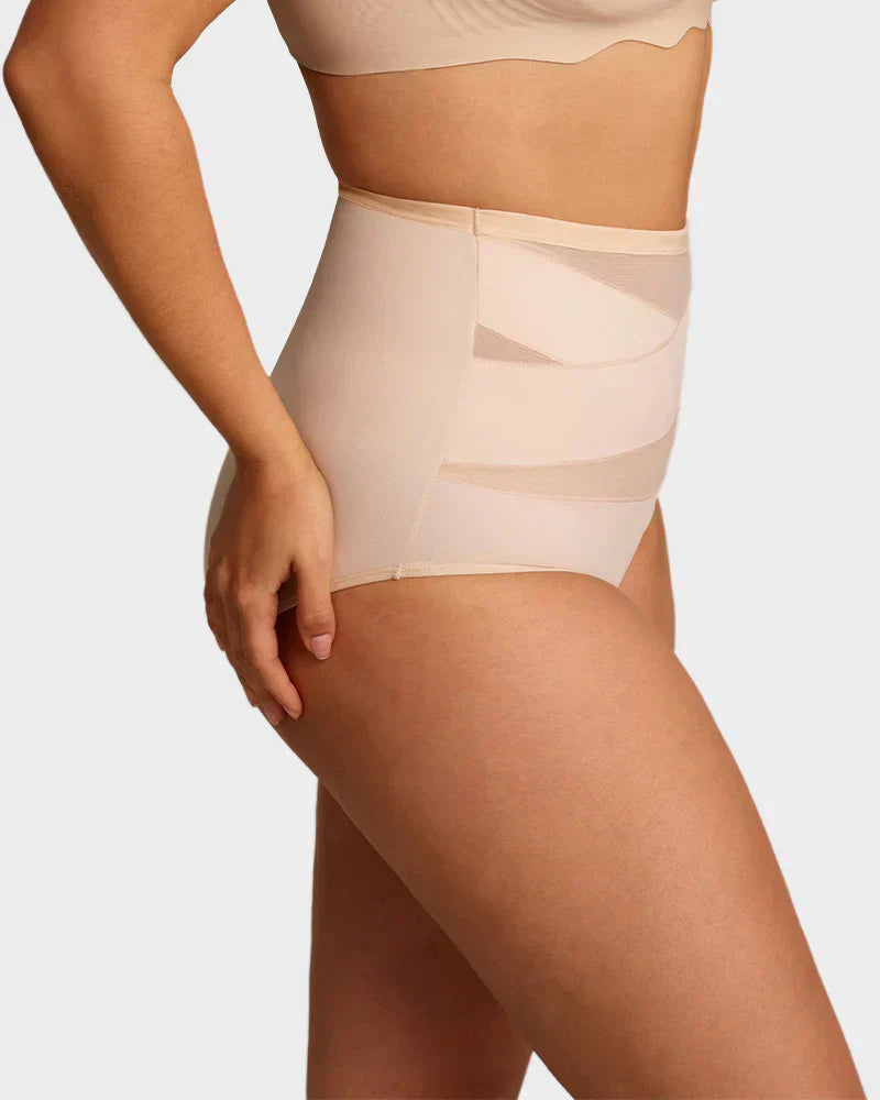 🌸Buy 1 Get 2 Free✨Plus-Size High-Waist Cross Tummy Control Panties