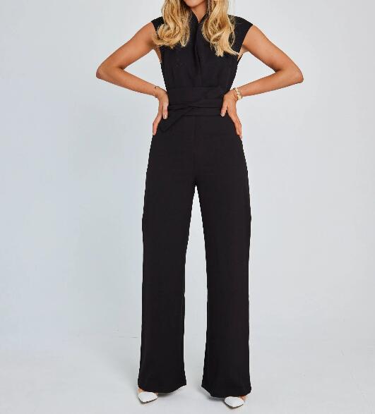 🔥Hot Sale 50% OFF🚀Free shipping  ⏳Women's Sleeveless Wide-Leg Jumpsuit