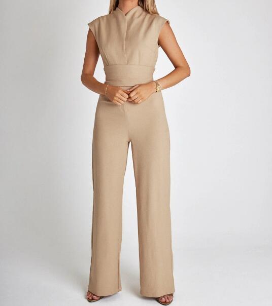 🔥Hot Sale 50% OFF🚀Free shipping  ⏳Women's Sleeveless Wide-Leg Jumpsuit