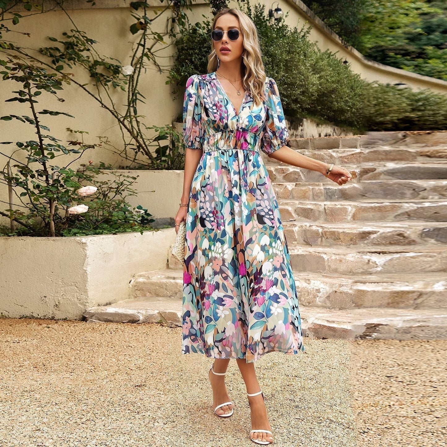 😍Hot Sale - 49% OFF 🔥Modern fashion waist V-neck cozy dress