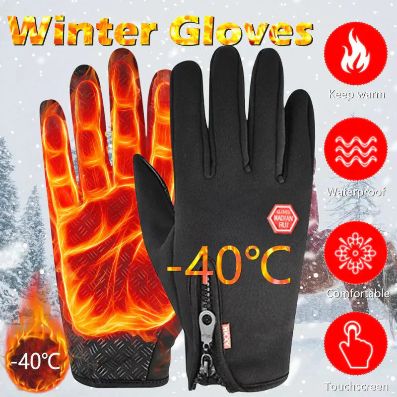 ⏰Last Day 50% OFF❄️Waterproof Touchscreen Thermal Gloves🎁Perfect for Outdoor Working, Cycling,Running,Driving