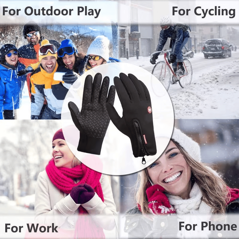 ⏰Last Day 50% OFF❄️Waterproof Touchscreen Thermal Gloves🎁Perfect for Outdoor Working, Cycling,Running,Driving