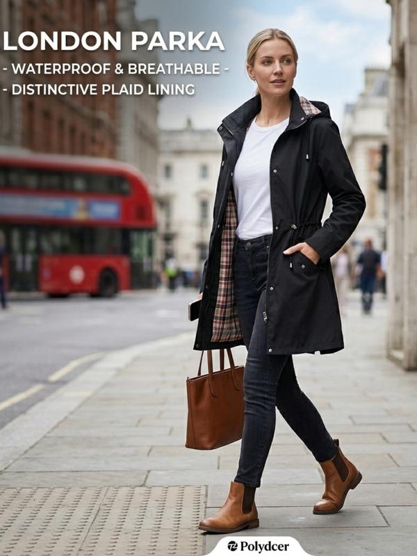 🔥This Week's Special Price:£25.99!!🧥💦Womens Chic. Lightweight. Waterproof Jacket🍃-Unleash Style and Durability in Any Storm!2